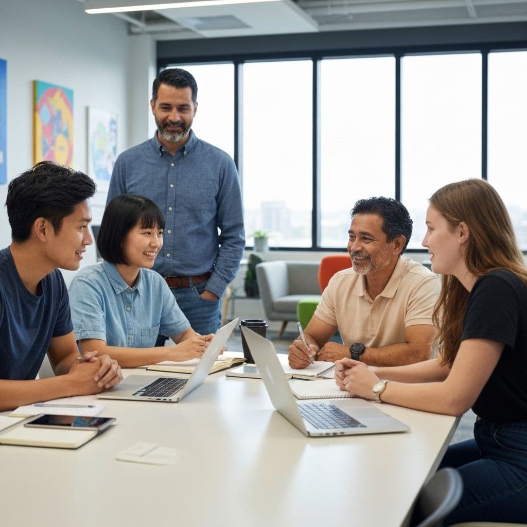Equipo colaborando